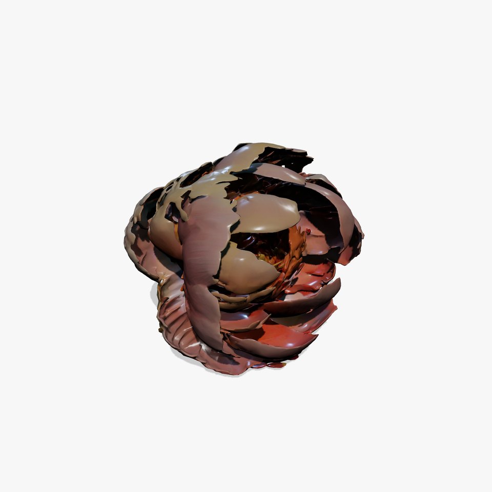 Peony Flower Detailed Realistic Bloom model pack